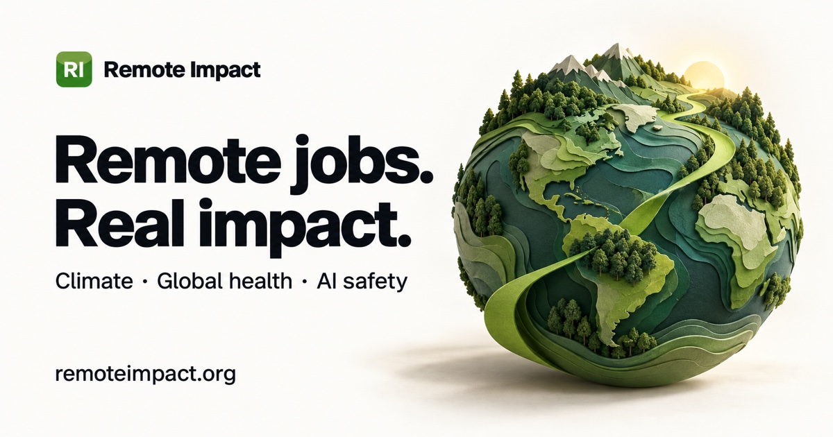 Remote Impact Careers Jobs — Remote Impact